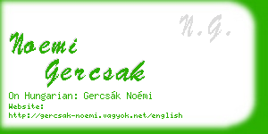 noemi gercsak business card